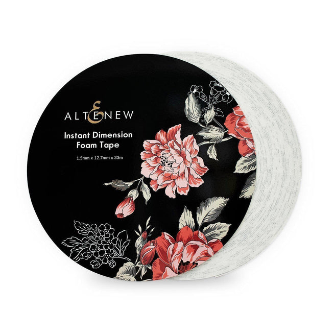 Altenew Instant Dimension Foam Tape, 1/16" x 1/2" x 33m, adhesive foam tape for crafting and mounting projects
