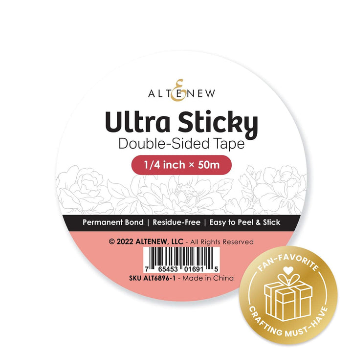 Ultra Sticky Double Sided Tape (1/4 inch × 50m)