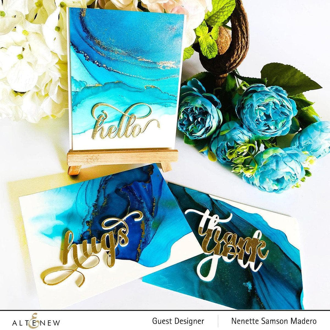 Cool Summer Night Alcohol Ink