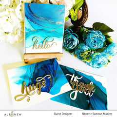 Cool Summer Night Alcohol Ink