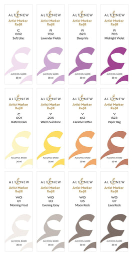 Altenew Alcohol Ink Bundle Mediterranean Terrace Garden 12 Artist Alcohol Ink Set B Bundle