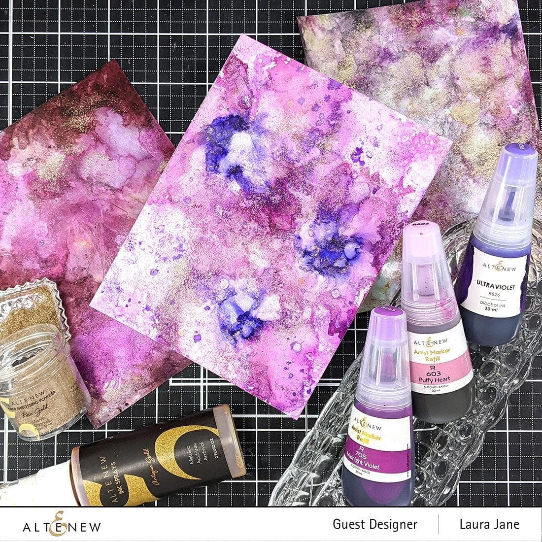 Shades of Purple Alcohol Ink Bundle