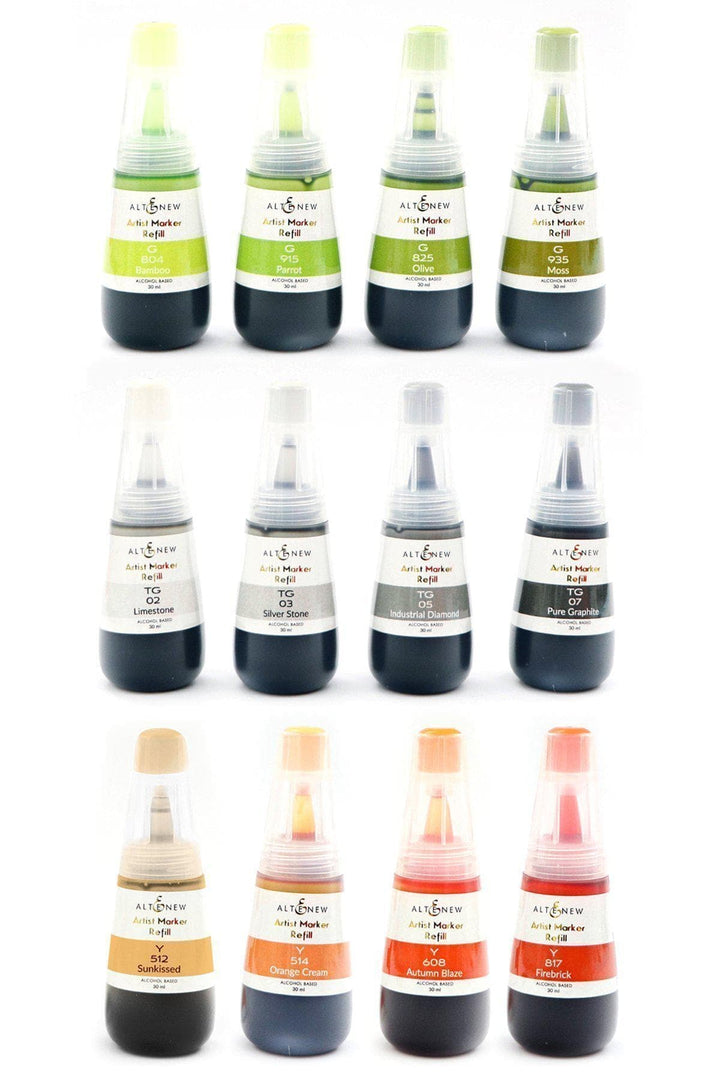 Altenew Alcohol Ink Bundle Tropical Garden 12 Artist Alcohol Ink Bundle