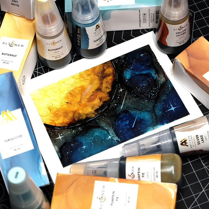 Pumpkin Pie Alcohol Ink
