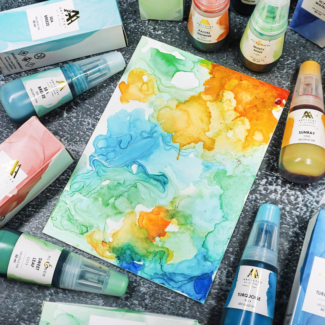 Sweet Leaf Alcohol Ink
