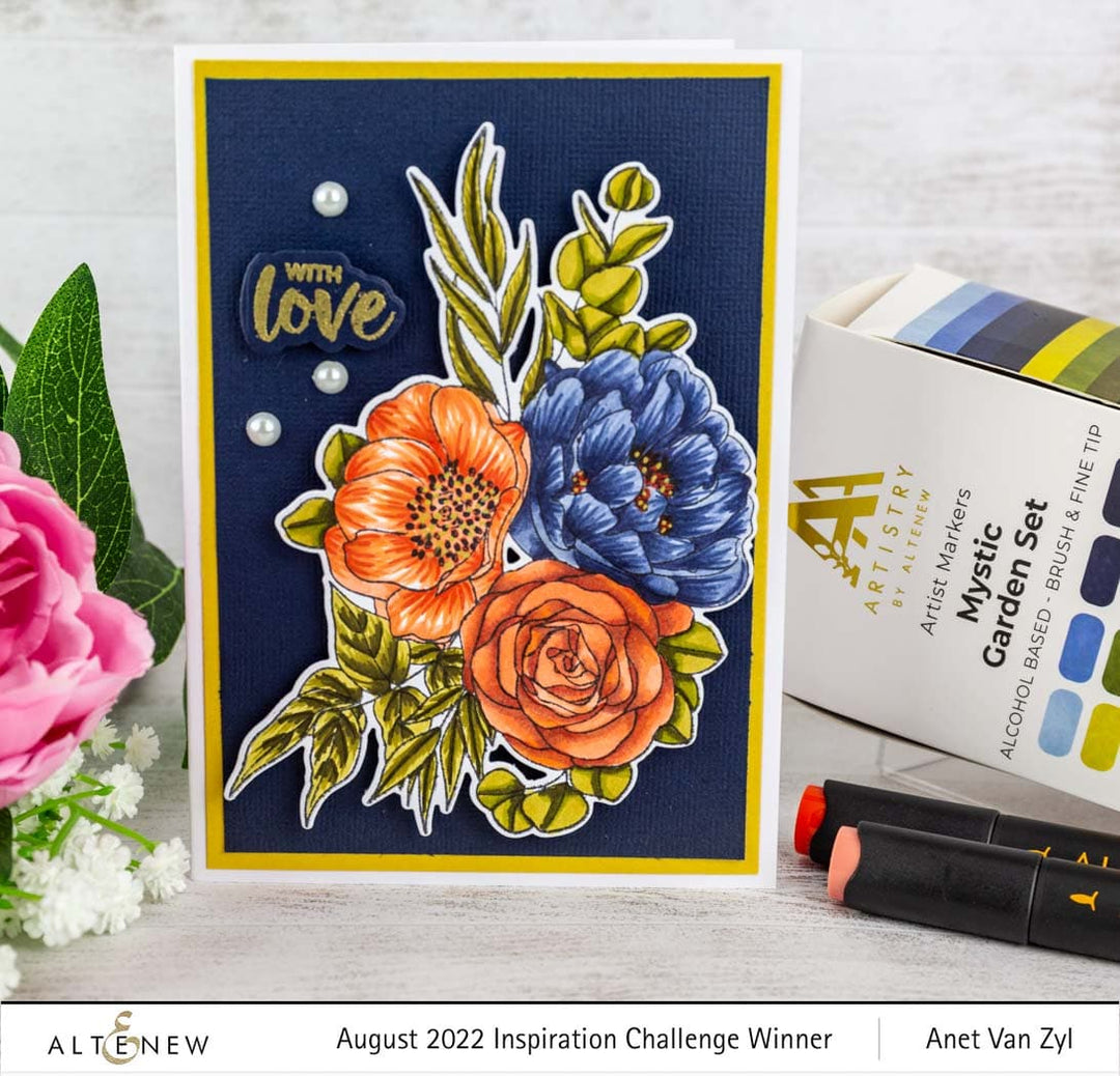 Altenew Alcohol Marker & Alcohol Ink Bundle Mystic Garden Artist Alcohol Markers Set & Alcohol Ink Bundle