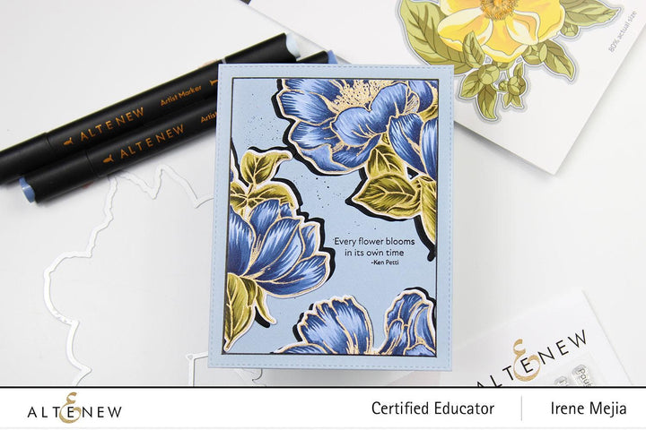 Altenew Alcohol Marker & Alcohol Ink Bundle Mystic Garden Artist Alcohol Markers Set & Alcohol Ink Bundle