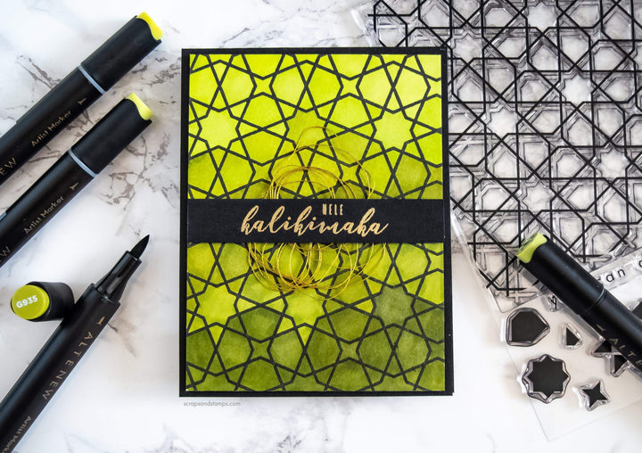 Altenew Alcohol Marker & Alcohol Ink Bundle Tropical Garden Artist Alcohol Markers Set E & Alcohol Ink Bundle (12 Colors)