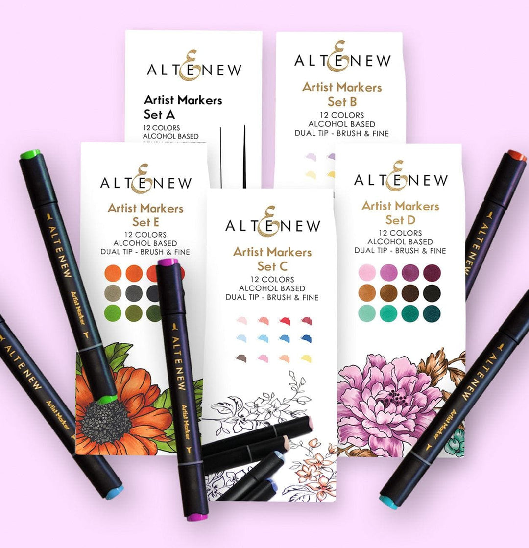 Altenew Alcohol Marker Bundle Artist Alcohol Markers Bundle (60 Colors)