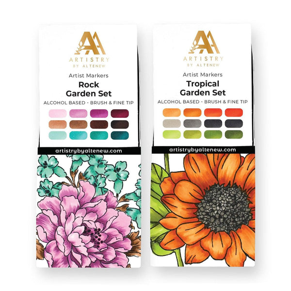 Garden Love 24 Artist Alcohol Markers Bundle