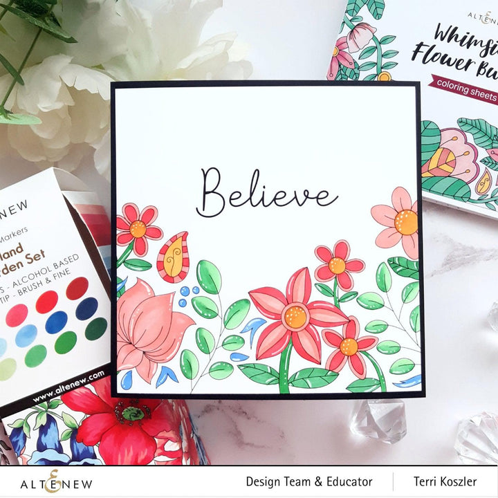 Altenew Release Bundle Island Garden & Space Garden Artist Alcohol Markers Bundle