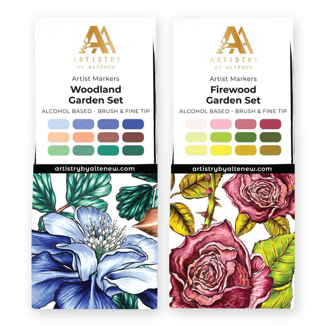 Woodland Garden & Firewood Garden Artist Alcohol Markers