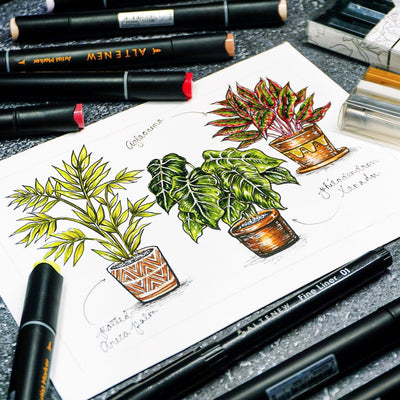 Artist Alcohol Markers Coffee Break Set