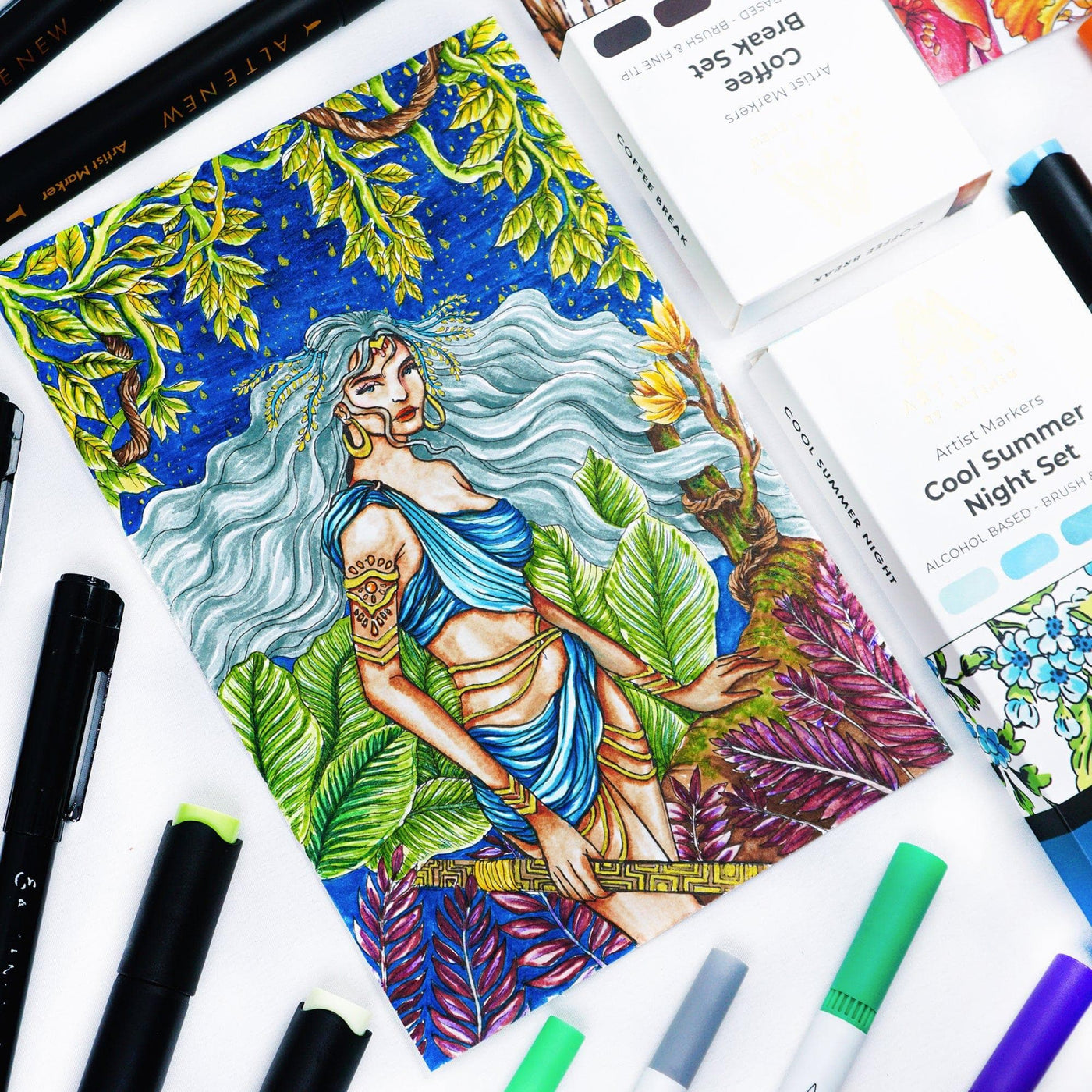 Artist Alcohol Markers Coffee Break Set