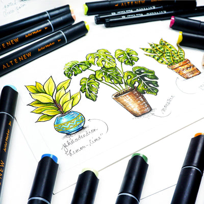 Artist Alcohol Markers Cool Summer Night Set
