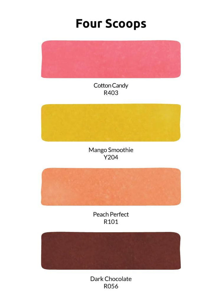 Artist Alcohol Markers Four Scoops Set