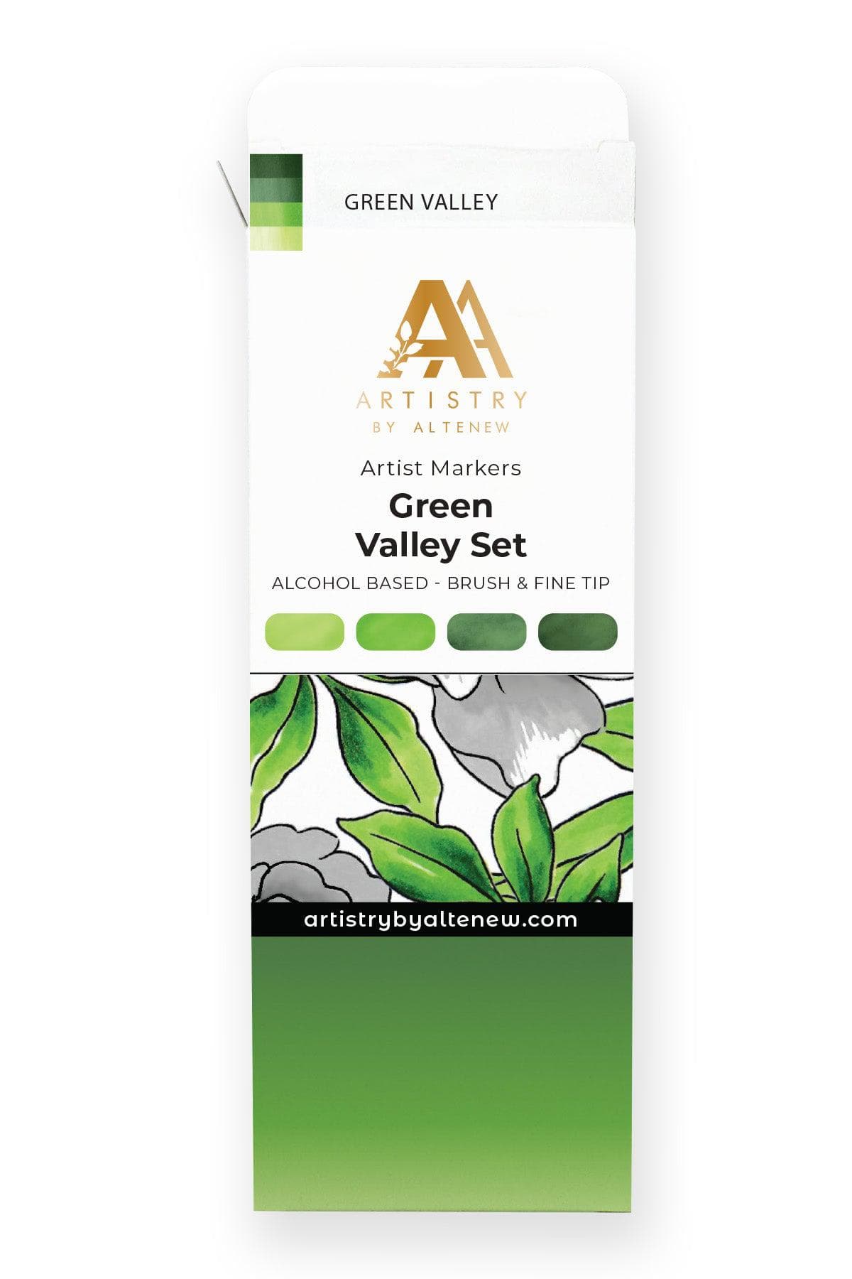 Wholesale Arrtx ALP Green Tone Alcohol Marker Pen Dual Tips Markers Perfect  For Painting Tree, Grass, Leaves, Forest, Plants 201211 From Kong08, $25.32