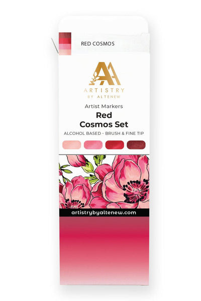 Artist Alcohol Markers Red Cosmos Set