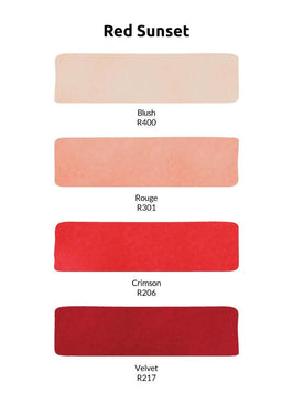 Artist Alcohol Markers Red Sunset Set