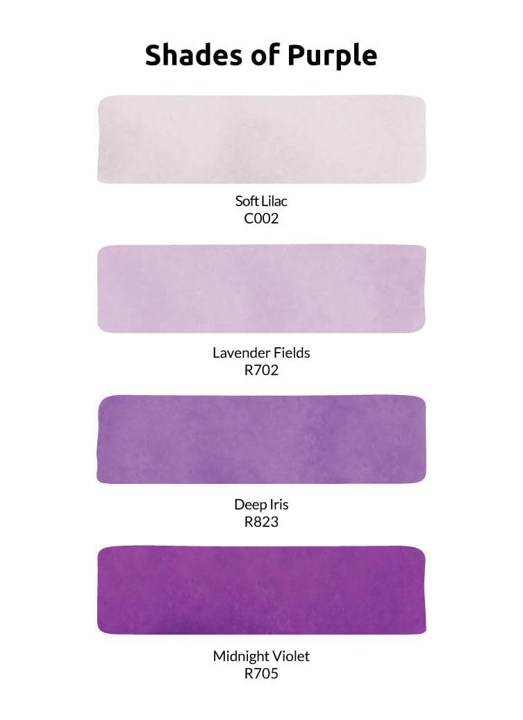 Artist Alcohol Markers Shades of Purple Set