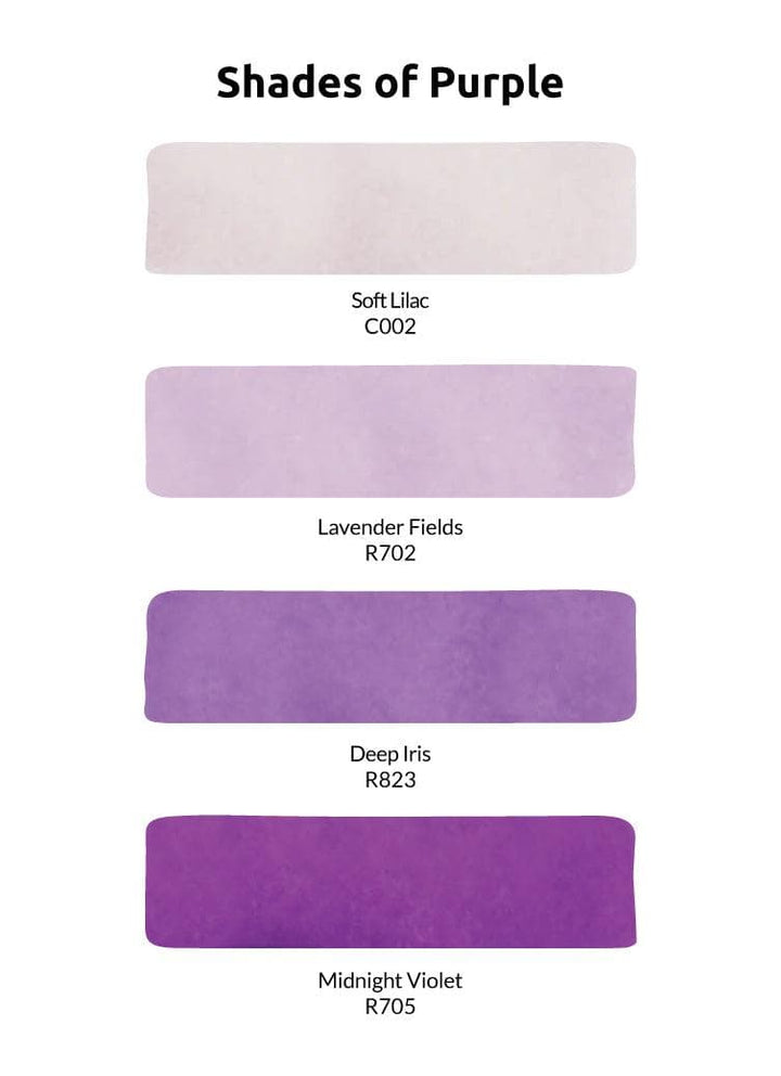 Artist Alcohol Markers Shades of Purple Set