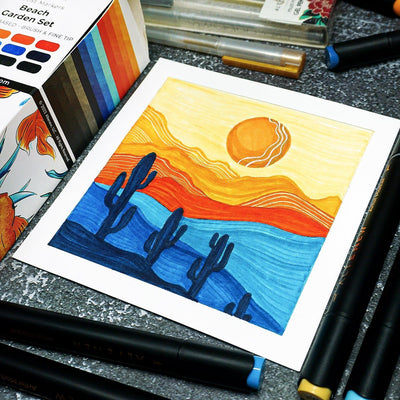 Artist Alcohol Markers Summer Afternoon Set