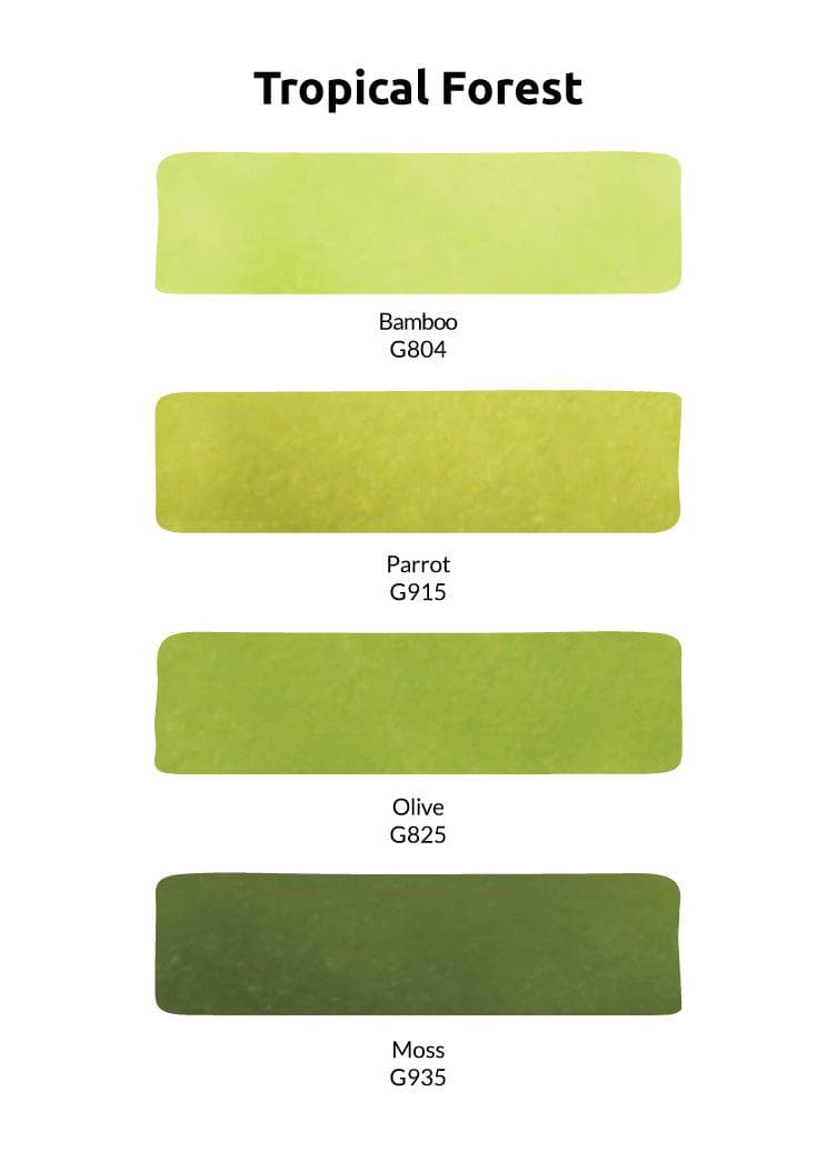 Artist Alcohol Markers Tropical Forest Set