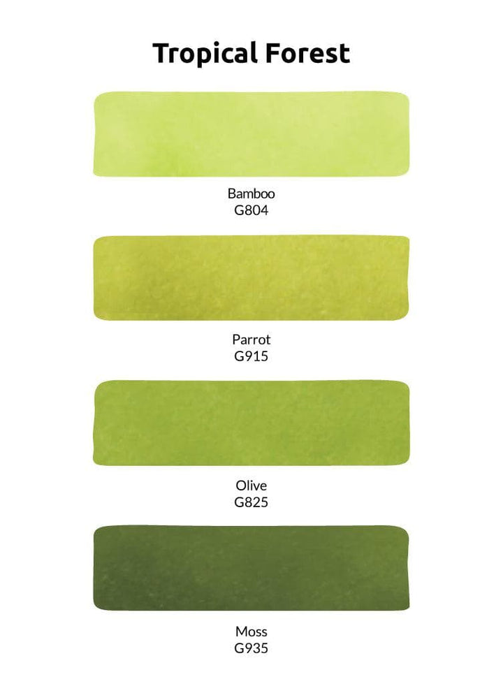 Artist Alcohol Markers Tropical Forest Set