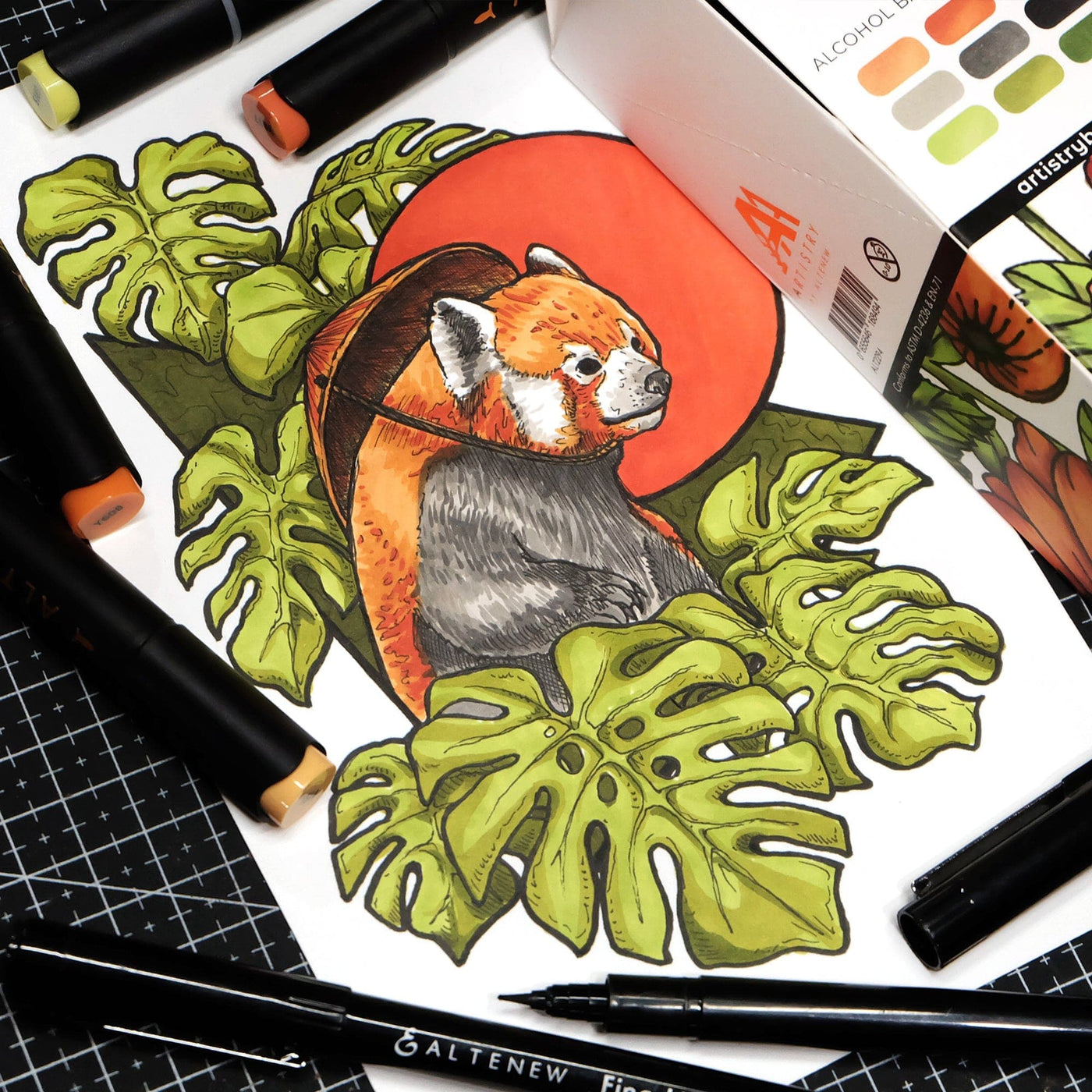 Artist Alcohol Markers Tropical Forest Set