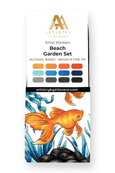 Beach Garden Artist Alcohol Markers Set K