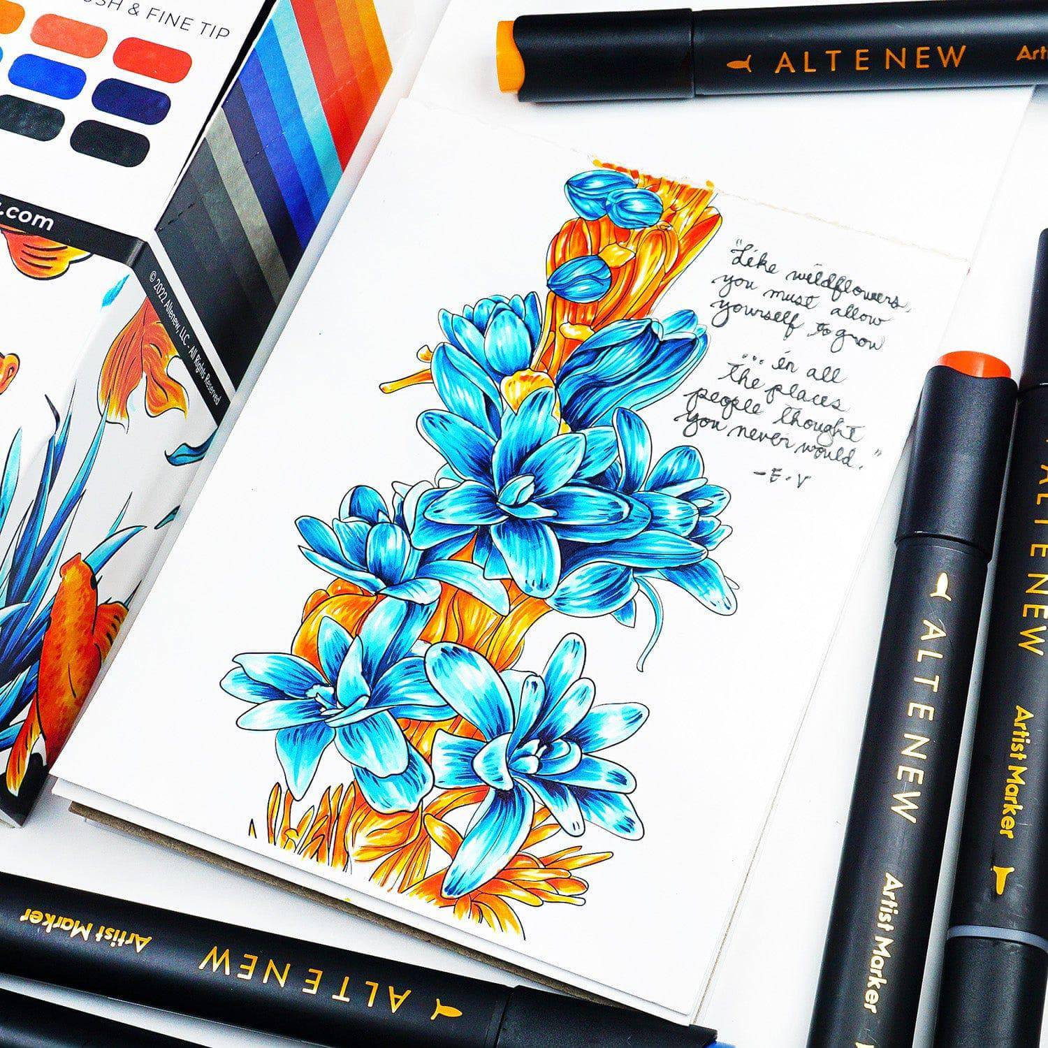 Beach Garden Artist Alcohol Markers Set K | Altenew