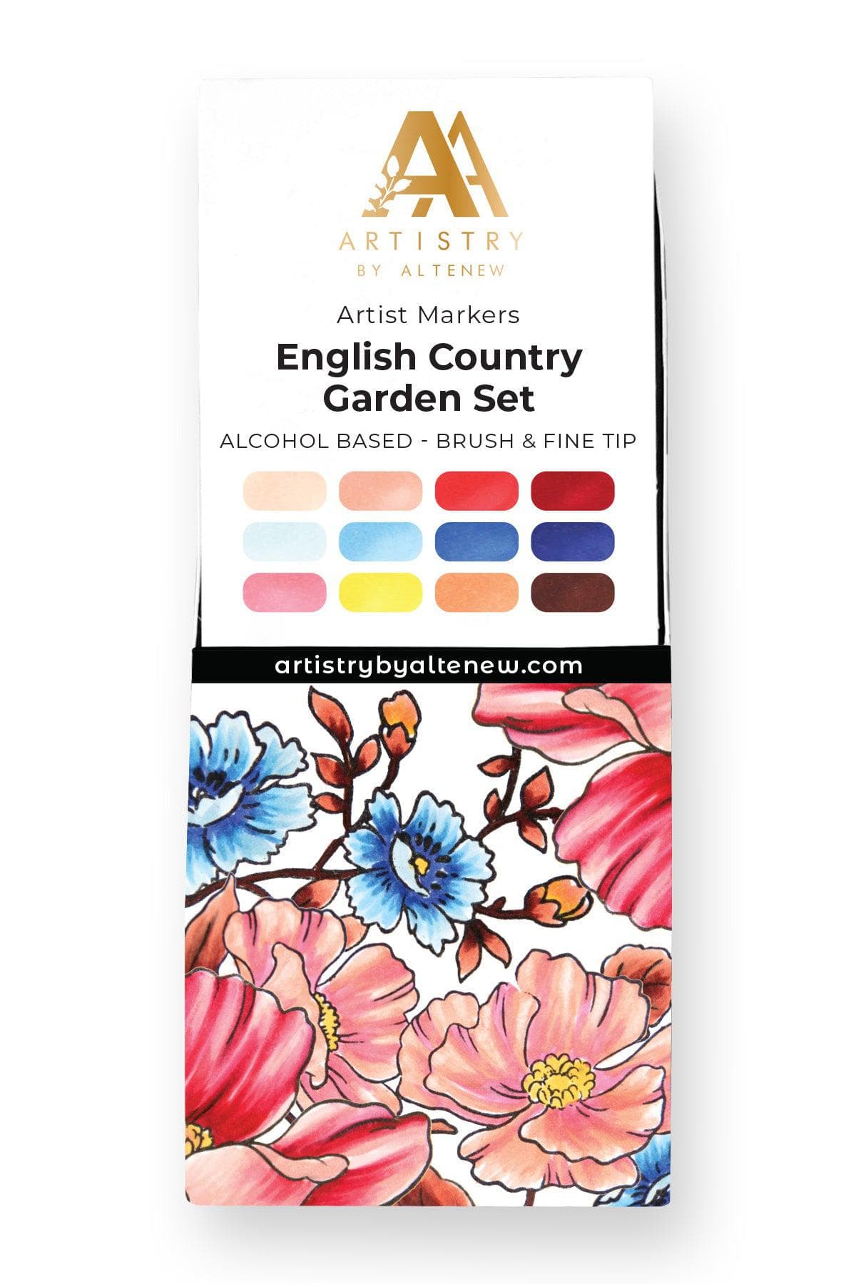 English Country Garden Artist Alcohol Markers Set C