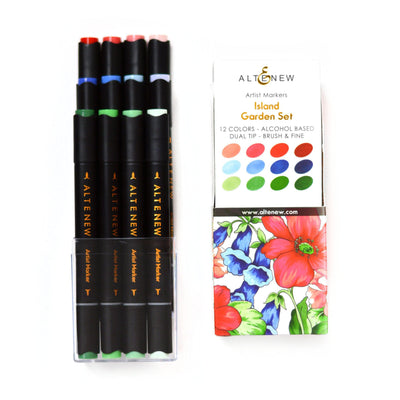 Be Creative Arts Crafts Alcohol Markers Island Garden Artist Alcohol Markers Set H