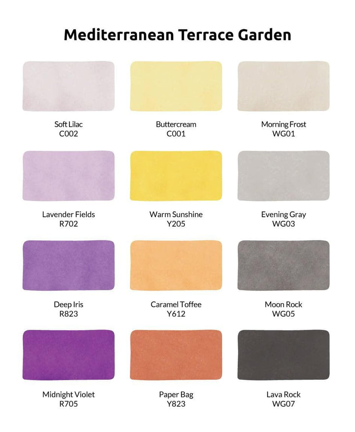 Mediterranean Terrace Garden Artist Alcohol Markers Set B