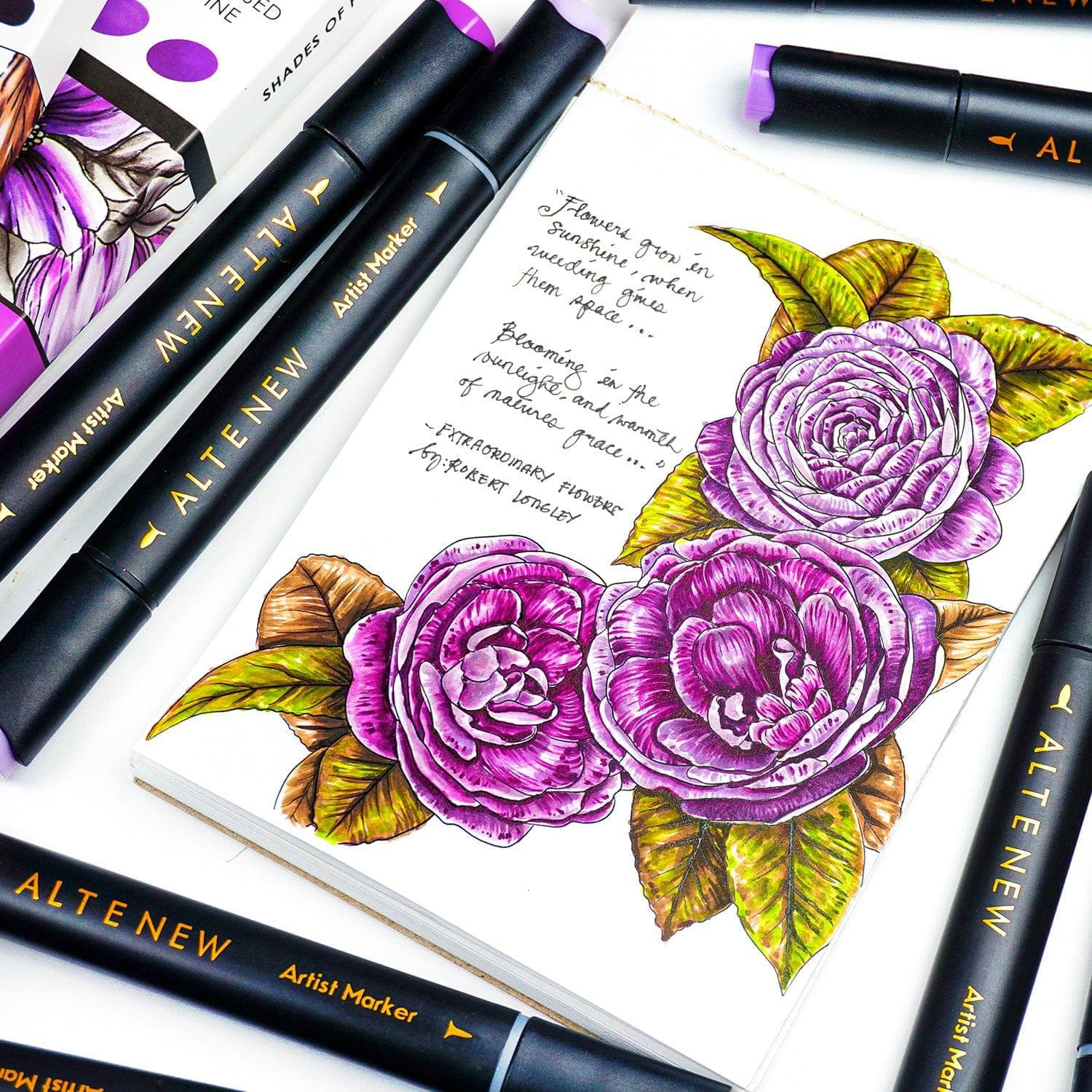 Mediterranean Terrace Garden Artist Alcohol Markers Set B | Altenew