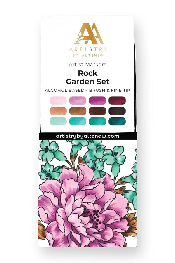 Rock Garden Artist Alcohol Markers Set D