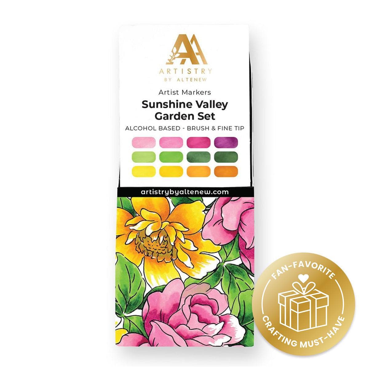 Sunshine Valley Garden Artist Alcohol Markers Set F | Altenew