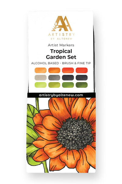 Tropical Garden Artist Alcohol Markers Set E | Altenew