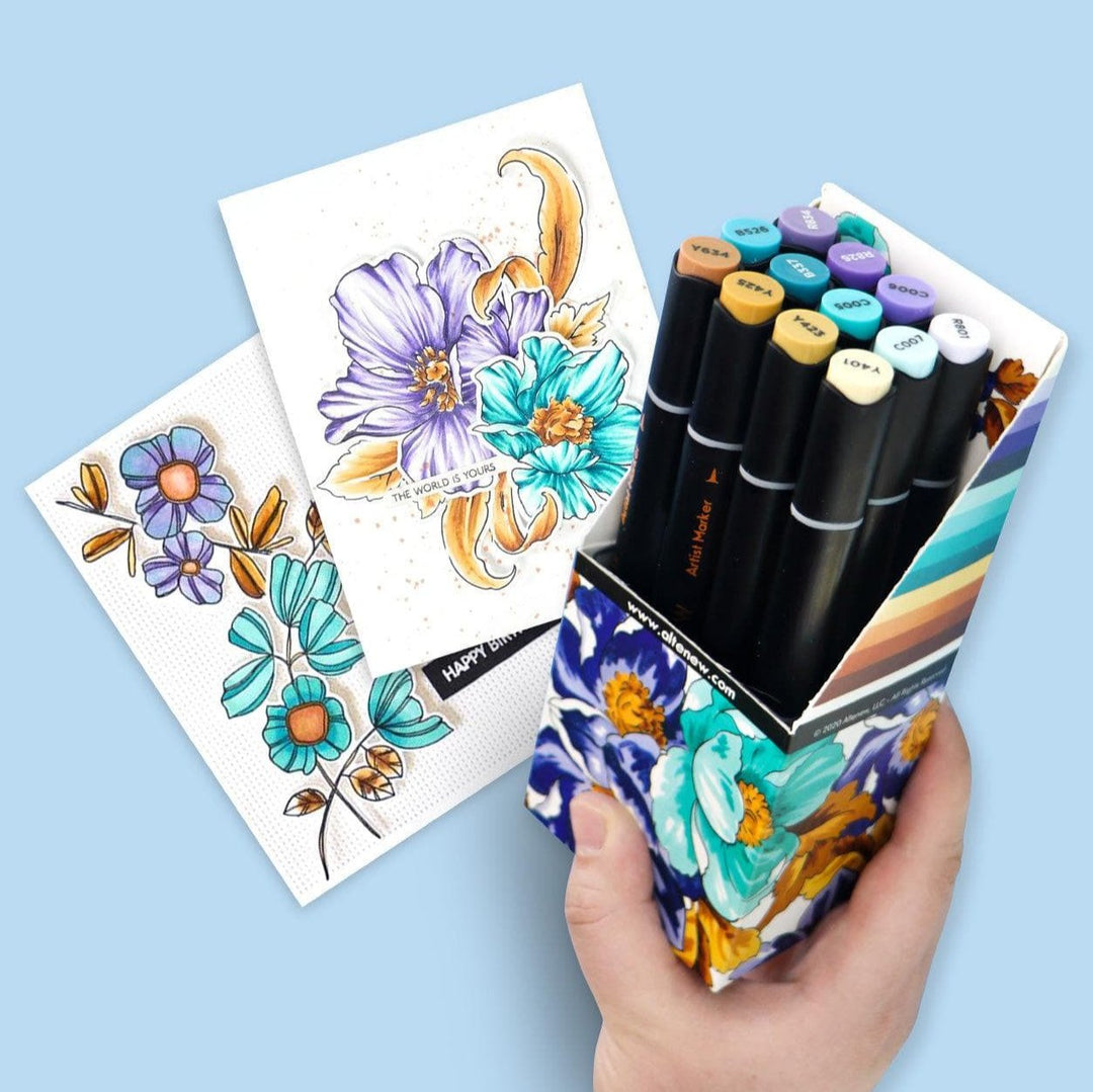 Be Creative Arts Crafts Alcohol Markers Water Garden Artist Alcohol Markers Set G