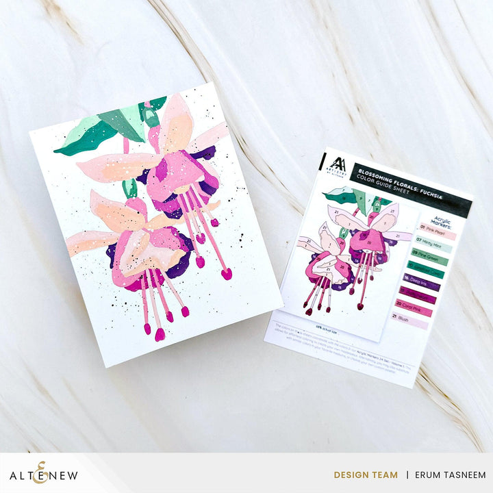 Acrylic Marker Set & Color-by-Number Sheets Bundle