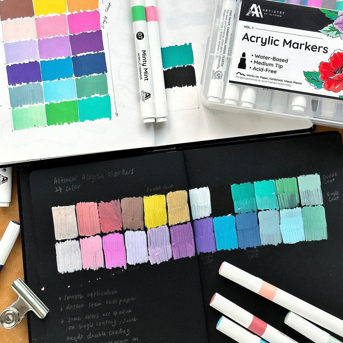 Acrylic Marker 24 Color Set - Vol. 1
