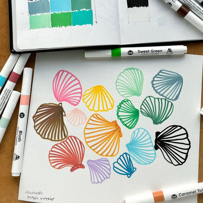 Acrylic Marker 24 Color Set - Vol. 1