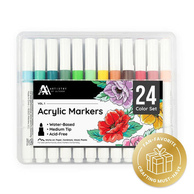 Acrylic Marker 24 Color Set - Vol. 1