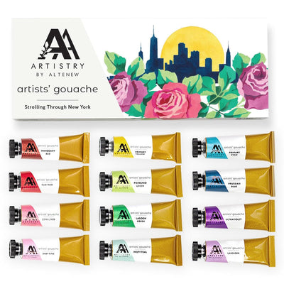 Be Creative Arts Crafts Art Materials Artists' Gouache Set - Strolling Through New York