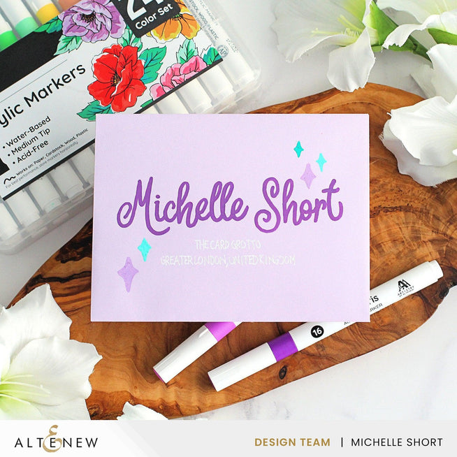 Altenew Ultimate Acrylic Marker Duo set with two vibrant acrylic markers for art and craft projects.