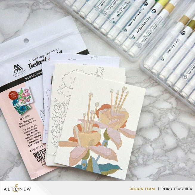 Altenew Ultimate Acrylic Marker Duo set with two vibrant acrylic markers for art and craft projects.