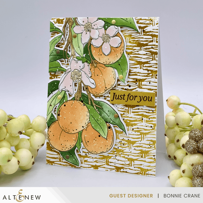 Altenew Flourishing Florals and Foliage Betterpress Plate Bundle showing detailed floral and leaf designs for crafting.