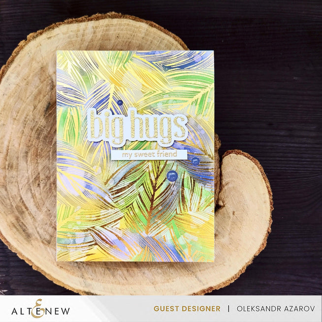 Altenew Flourishing Florals & Foliage Betterpress Plate Bundle featuring intricate floral and foliage designs for printing projects.