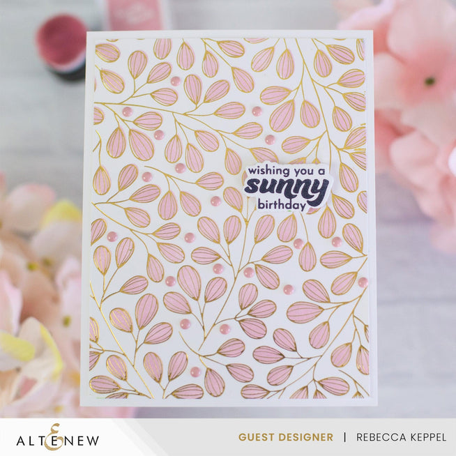 Altenew Seasonal Splendors Betterpress Plate Bundle featuring floral and seasonal design plates for letterpress printing.
