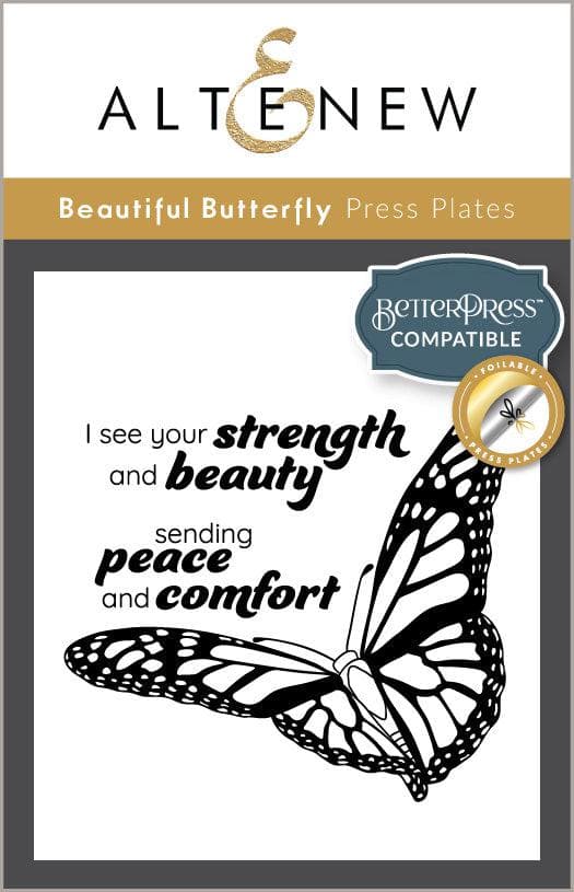 Beautiful Butterfly Press Plates/Foil Plates